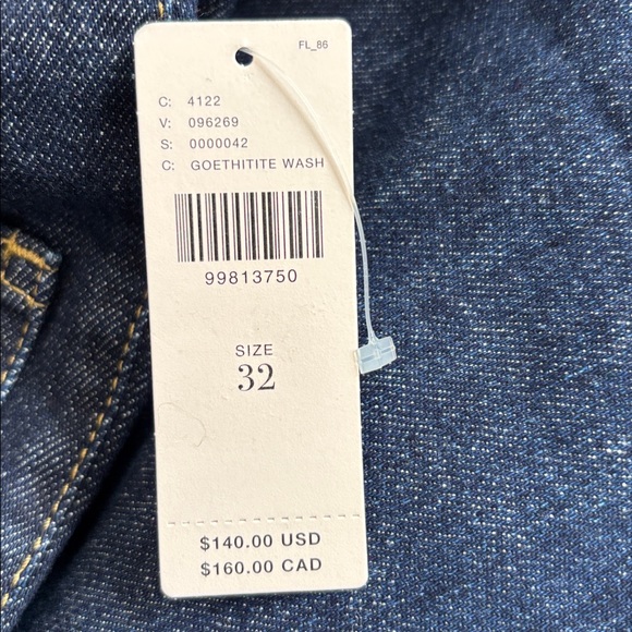 Maeve The Colette Ruffle Hem Crop Wide Leg Jeans in Goethitite Wash Size 32. NWT - Picture 9 of 12